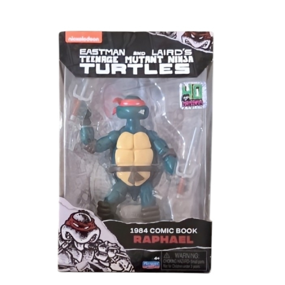 Nickelodeon Collectible 1984 TMNT Raphael Comic Book Figurine 40th Anniversary
